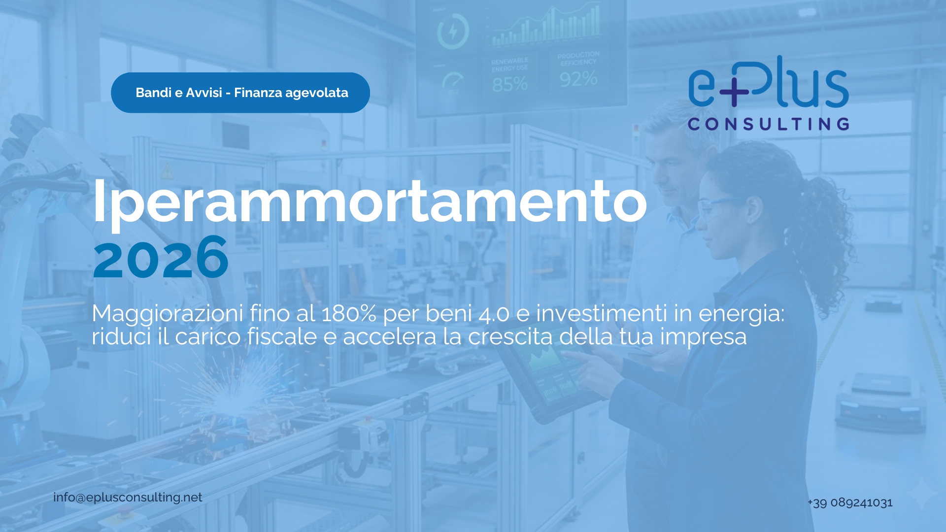 Iperammortamento 2026 incentivi fiscali per investimenti industria 4.0 e beni strumentali tecnologici